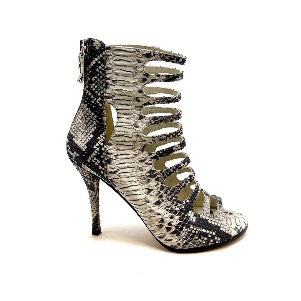 Stuart‎ Weitzman | Snake Print Caged Heel Size 6.5